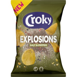 Chips Explosions Poivre & Sel 20 x 40g Croky