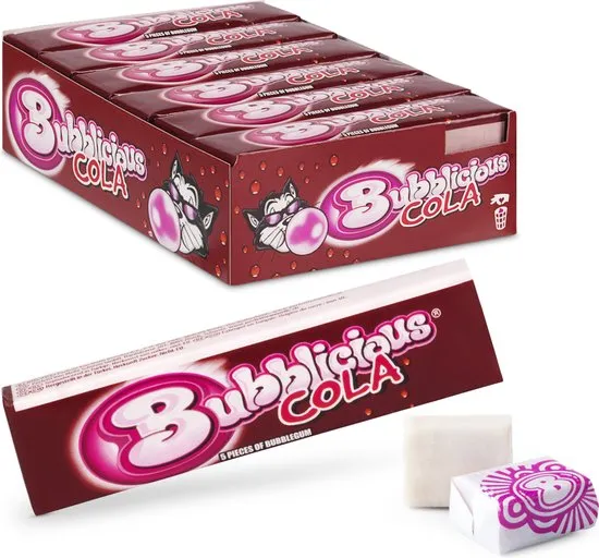 [613245] BUBBLICOUS STICK COLA 18 x 38g