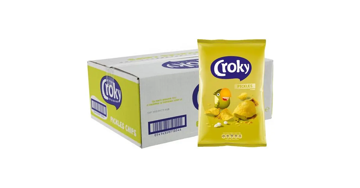 [71054] CROKY CHIPS PICKELS 20 x 40 g