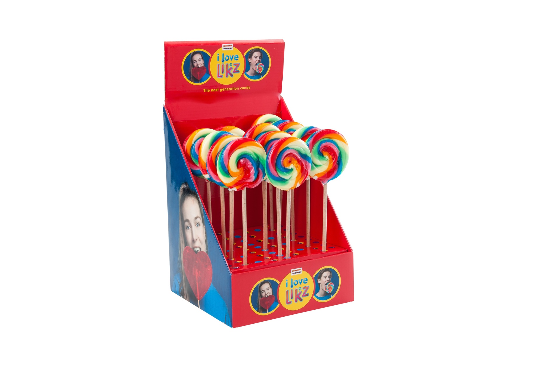 [HFD04107] LOLLY SPIRAAL RAINBOW 30 x 45 g