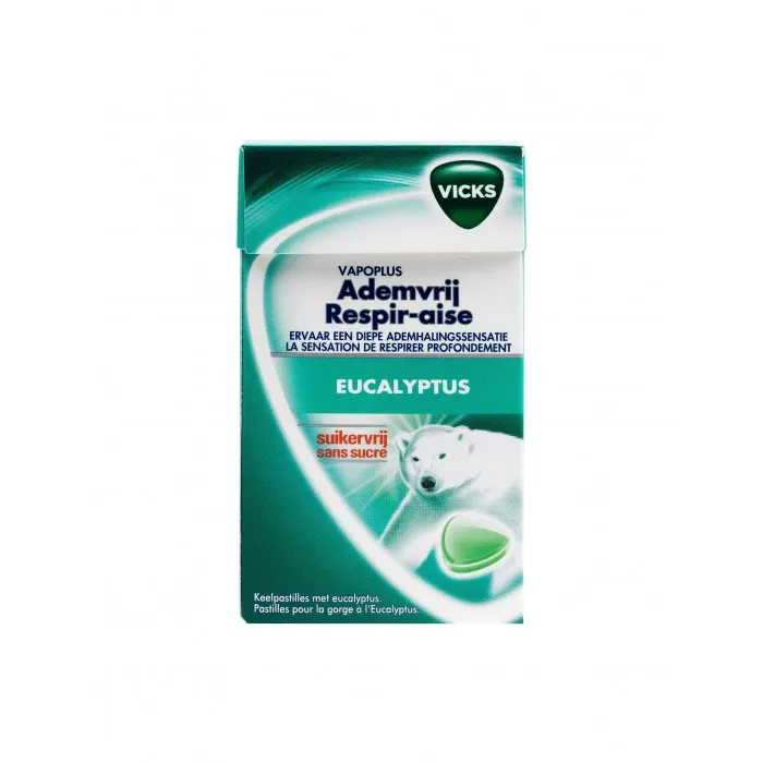 [20175] VICKS ADEMVRIJ EUCALYPTUS SF BOX 20 x 40 g