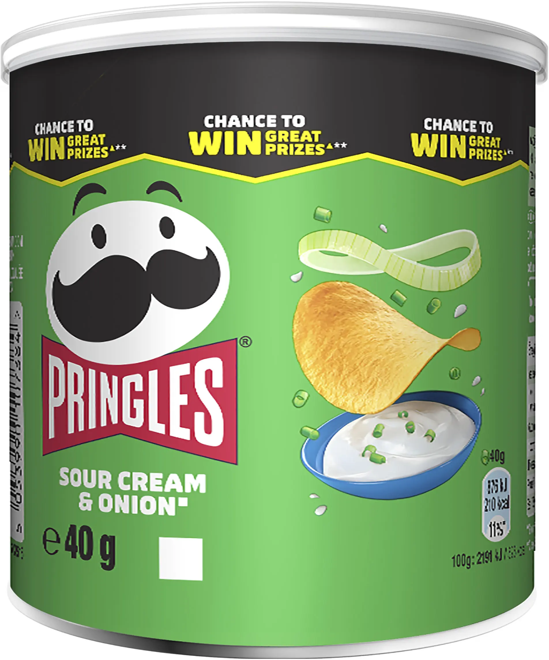 PRINGLES SOUR CREAM & ONION CHIPS 40GR