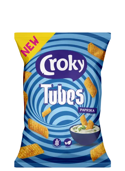 CROKY TUBES NACHO PAPRIKA VEGAN 25 x 25GR